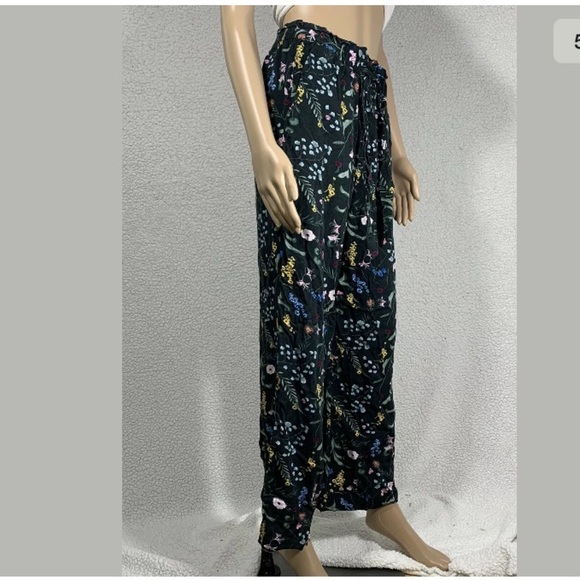 Anna Glover X H&M Women’s Wide Leg Floral Pull on Pants Size 10 - Picture 3 of 8
